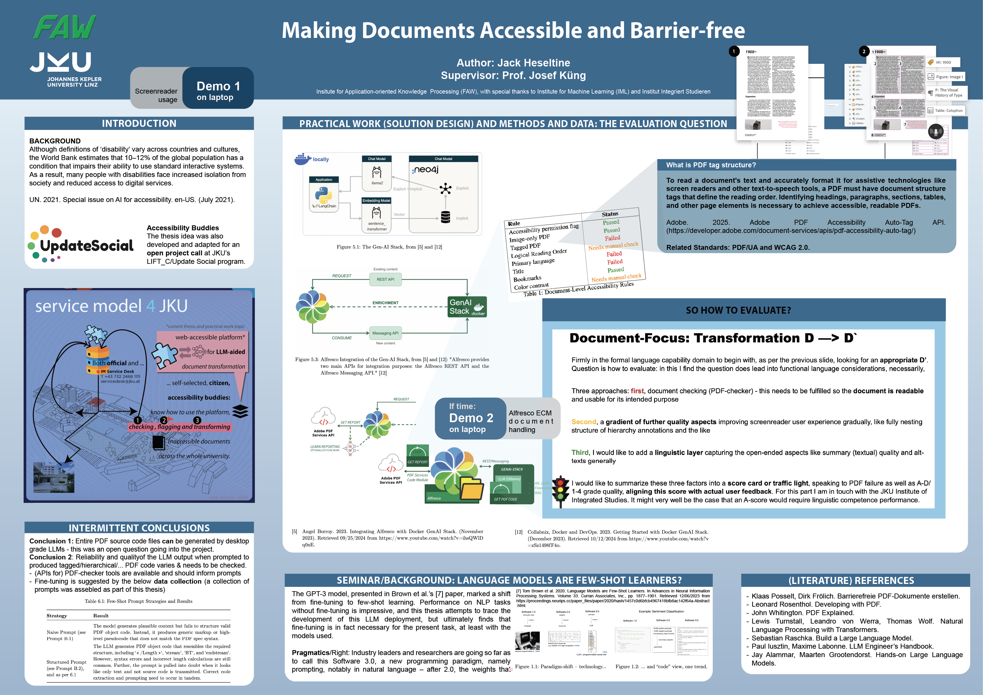 Making Documents Accessible and Barrier-free Poster